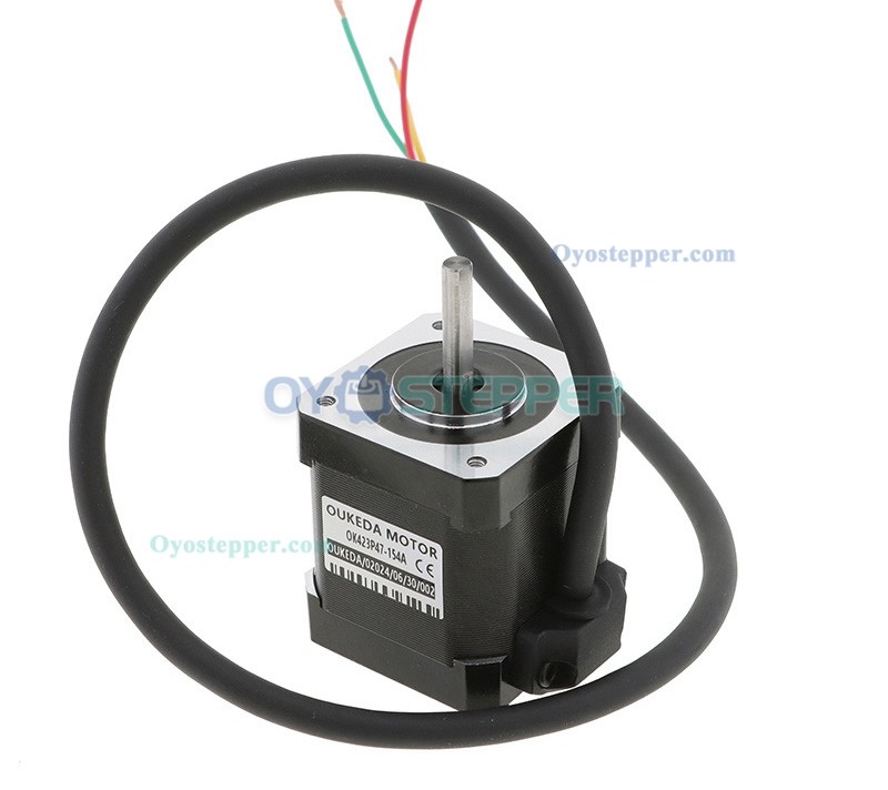 Oukeda NEMA 17 Stepper Motor 1.2 Deg 32Ncm 3 Phase 1.5A 5.4VDC D-cut 42X42mm